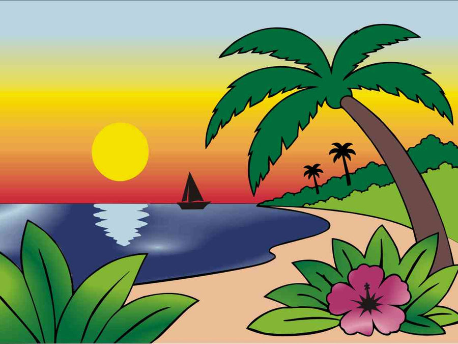Sandbilder Motiv - Strand / Insel