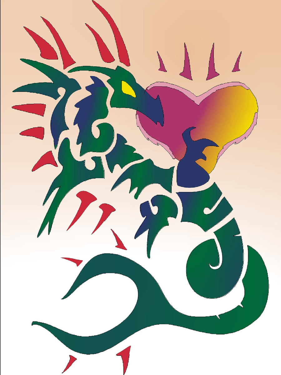 Sandbilder Motiv - Drachen Tattoo