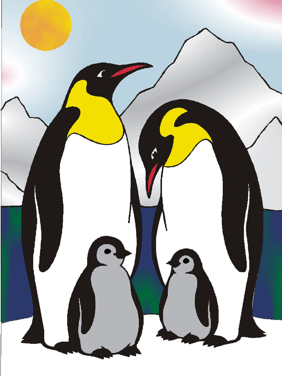 Sandbilder Motiv - Königs Pinguine