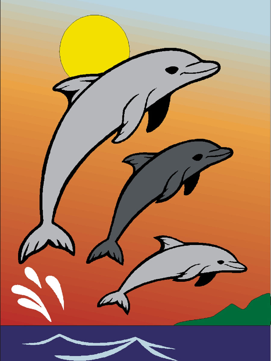 Sandbilder Motiv - Springende Delfine - Unterwasserwelt