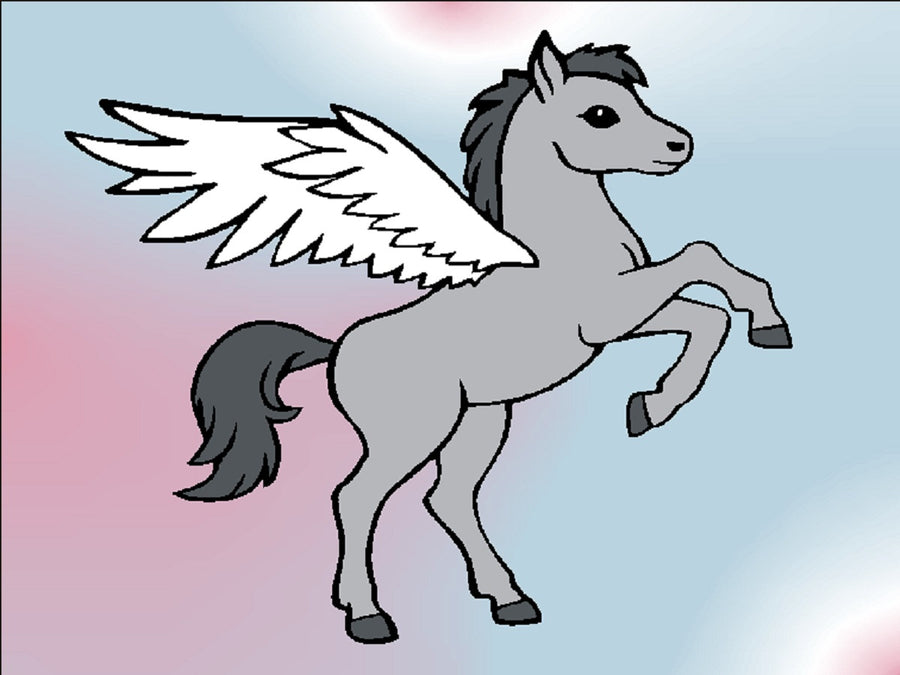 Sandbilder Motiv - Kleiner Pegasus