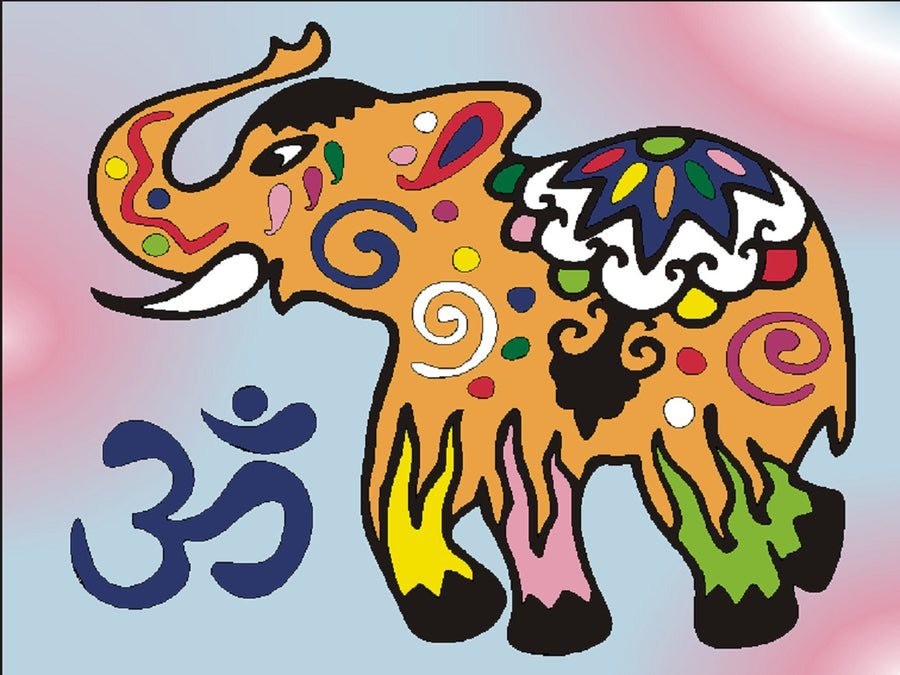 Sandbilder Motiv - Indischer Elefant