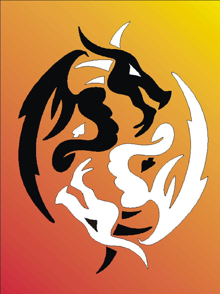 Sandbilder Motiv - Drachen Ying-Yang