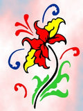 Sand Art Motif - Lily / Flower