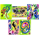 Adhesive Film Sand Pictures Theme Set: Abstract