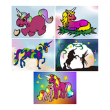 Adhesive Film Sand Pictures Theme Set: Unicorn