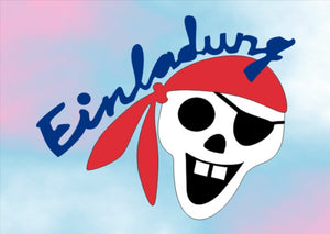 Einladungskarte Sandbild "Piraten" / Geburtstag