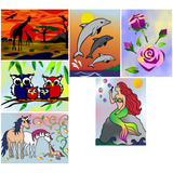 Sticker Sand Art Themed Set: Big Girls