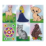 Adhesive Foil Sand Art Theme Set: Girls 1