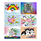 Adhesive Film Sand Pictures Theme Set: Girls 2