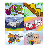 Adhesive Film Sand Pictures Theme Set: Animals 2