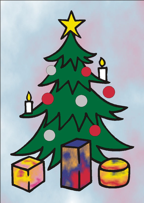 Sandbilder Motiv -  Großer Weihnachtsbaum / Weihnachten