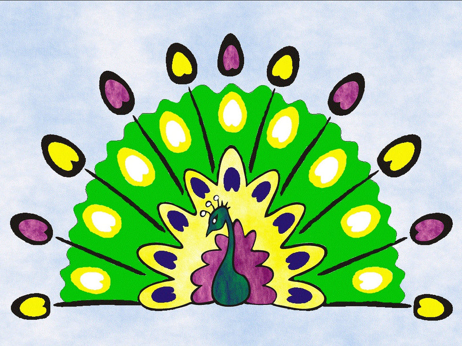 Sandbilder Motiv - Pfau / Vogel