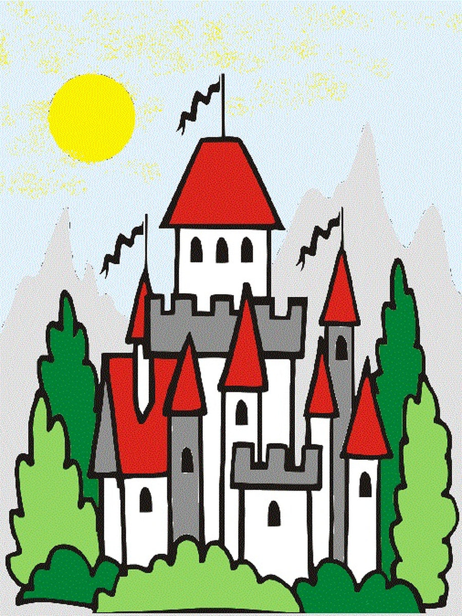 Sandbilder Motiv - Ritter Burg