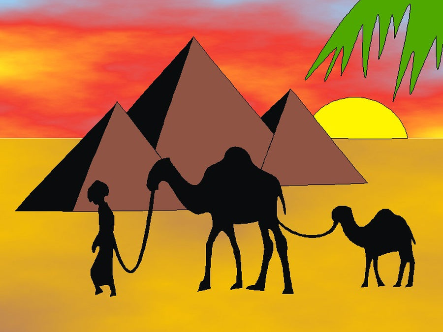Sandbilder Motiv - Pyramiden / Ägypten