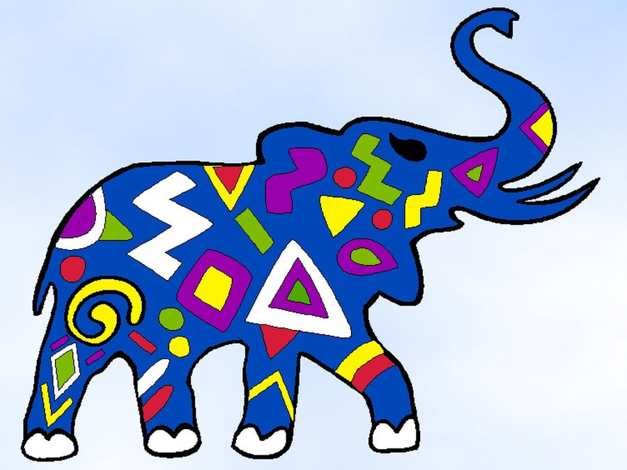Sandbilder Motiv - Afrikanischer Elefant