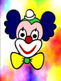 Sand picture design - Clown
