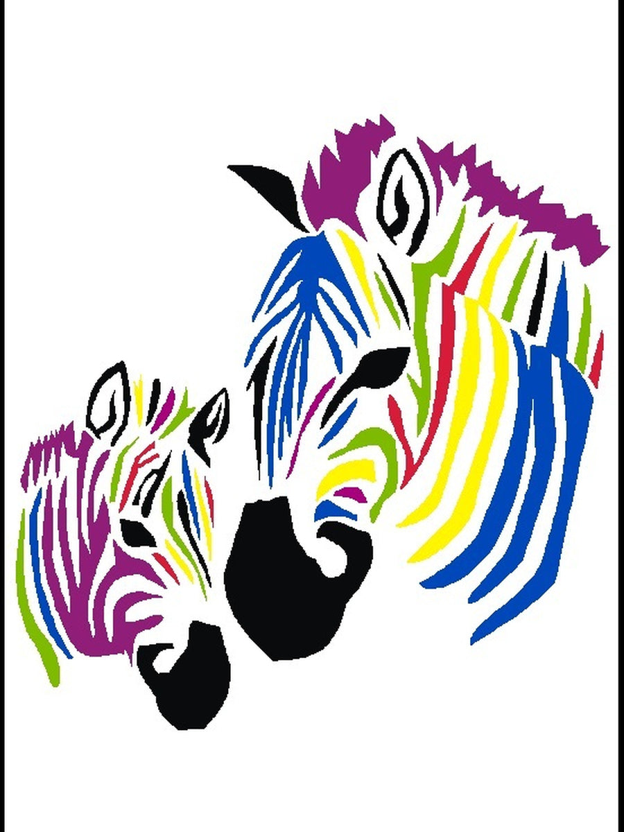 Sandbilder Motiv - Zebras