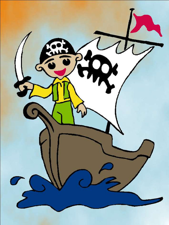 Pirat mit Boot
