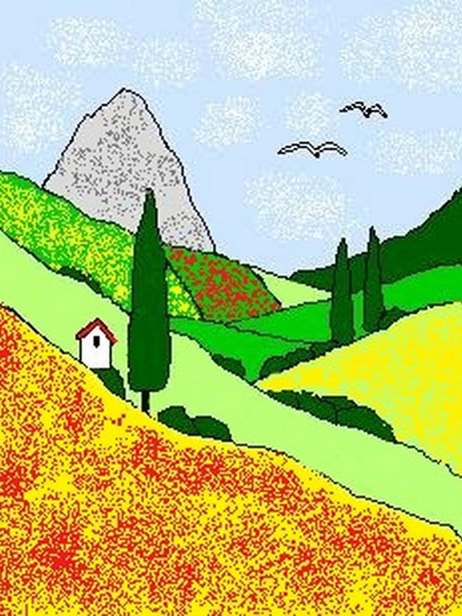 Sandbilder Motiv - Toskana / Italien